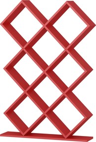 Βιβλιοθήκη Κόκκινο FLAASA 90x19.5x129