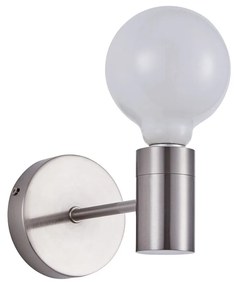 Απλίκα Τοίχου Homelighting Adept Tube 77-8251 Nickel Matt