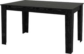 Τραπέζι Darlen Megapap χρώμα sencron black 125x72x74εκ.