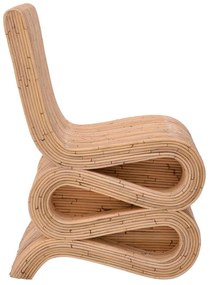 Καρέκλα Favorsy rattan pe σε φυσική απόχρωση 65x52x90 εκ. 50x57x88 εκ.