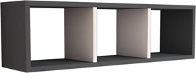 ΡΑΦΙΕΡΑ ΤΟΙΧΟΥ ΜΕΛΑΜΙΝΗΣ ΓΚΡΙ &amp; ΛΕΥΚΟ CLASSIKER HM9228.13 90x22x25,6Υ εκ.