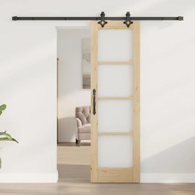 vidaXL Συρόμενη Πόρτα Φυσικό 61 x 198,5 εκ.