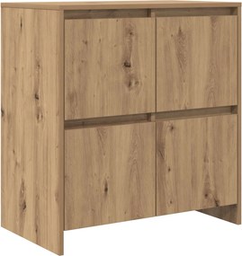 VidaXL Πλαϊνό γραφείο Artisan Oak 70 x 41 x 75 εκ. Επεξεργασμένο Ξύλο