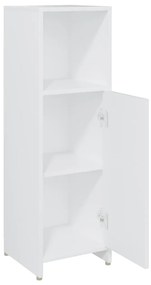 vidaXL Στήλη Μπάνιου Λευκή 30 x 30 x 95 εκ. από Επεξ. Ξύλο