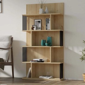 Βιβλιοθήκη Alex 495SSE1231 80x21,8x160cm Oak