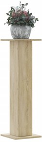 Βάσεις Φυτών 2 Τεμ. Sonoma Δρυς 30x30x95 εκ. Επεξεργασμένο Ξύλο