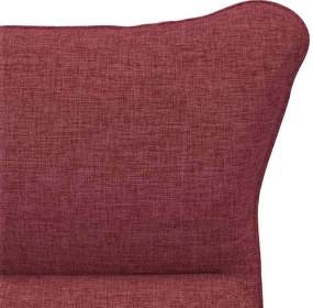 vidaXL Πολυθρόνα Κόκκινο 69 x 74 x 93 εκ. Ύφασμα και Κόντρα Πλακέ