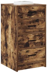 vidaXL Πλαϊνό γραφείο Καπνιστή δρυς 40 x 41 x 75 εκ Επεξεργασμένο ξύλο