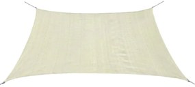 vidaXL Πανί Σκίασης Τετράγωνο Κρεμ 3,6 x 3,6 μ. από HDPE
