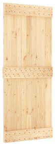 vidaXL Συρόμενη Μεσόπορτα με Μηχανισμό 85 x 210 εκ. Μασίφ Ξύλο Πεύκου