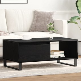 vidaXL Τραπέζι Καφέ Μαύρο Δρυς 90x50x36,5 εκ Επεξεργασμένο ξύλο