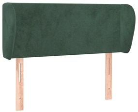 Κεφαλάρι με Πτερύγια Σκούρο Πράσινο 83x23x78/88 εκ. Βελούδινο 3116897