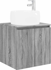 vidaXL Σετ Ντουλαπιών Μπάνιου 4 pcs Γκρι Sonoma Επεξεργασμένο Ξύλο