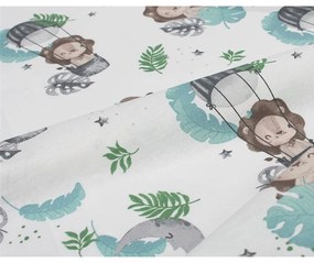Πάνα Βρεφική Χασέ Lion 533 Sky Blue DimCol 80x80cm 100% Cotton
