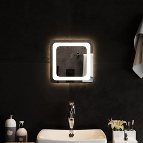 vidaXL Καθρέφτης Μπάνιου με LED 30x30 εκ.