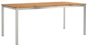 vidaXL Εξωτερική Τραπεζαρία 180x90x75 εκ Μασίφ Ξύλο Ακακίας