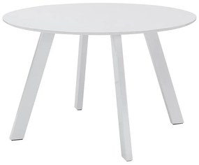 Τραπέζι Riverton 495, Άσπρο, 76cm, Ινοσανίδες μέσης πυκνότητας, Μέταλλο
