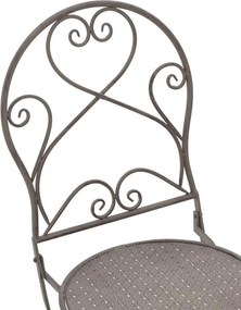 Τραπεζαρία Walen σετ 3τεμ μέταλλο σε μπρονζέ απόχρωση