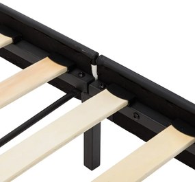 vidaXL Πλαίσιο Κρεβατιού Ασπρόμαυρο 90 x 200 εκ. από Συνθετικό Δέρμα