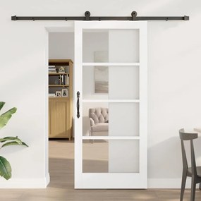 vidaXL Συρόμενη Πόρτα με Σετ Υλικών 'ORKDAL' Λευκή 86x198.5 εκ.