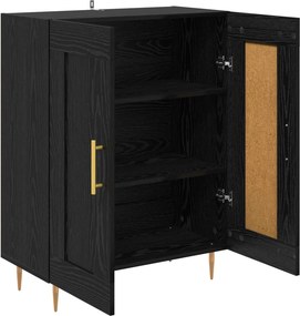 vidaXL Πλαϊνό γραφείο Μαύρη Οξυά 69,5 x 34 x 90 εκ.