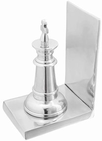vidaXL Βιβλιοστάτες 2 pcs Ασημί 11 x 12 x 19,5 εκ. Αλουμίνιο