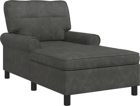 vidaXL Χαλάρωση με μαξιλάρι Μαύρο 91 x 157 x 91 εκ. Τεχνητό Δέρμα