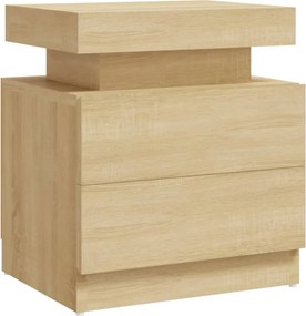 vidaXL Κομοδίνο Sonoma Δρυς 40 x 35 x 52 εκ. από Επεξεργ. Ξύλο