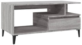 vidaXL Τραπεζάκι Σαλονιού Γκρι Sonoma 90x49x45 εκ.Επεξεργασμένο Ξύλο