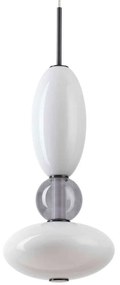 Φωτιστικό Οροφής Lumiere 314143 Φ28x275,5cm Led 3050lm 27W 3000K White-Grey Ideal Lux