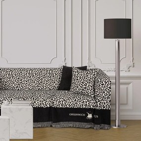 Ριχτάρι 3934 Ecru-Black Greenwich Polo Club Διθέσιο 180x250cm Chenille