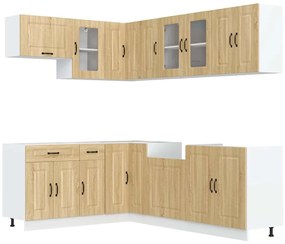 vidaXL Σετ Ντουλάπια Κουζίνας 11 Τεμαχίων Kalmar Επεξεργασμένο Ξύλο