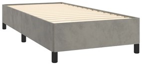 ΚΡΕΒΑΤΙ BOXSPRING ΜΕ ΣΤΡΩΜΑ ΑΝΟΙΧΤΟ ΓΚΡΙ 90X200 ΕΚ. ΒΕΛΟΥΔΙΝΟ 3129369