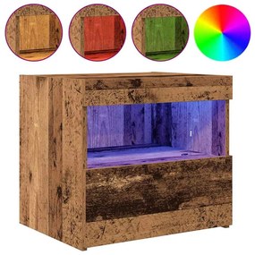 vidaXL Κομοδίνο Παλαιό ξύλο 50 x 40 x 45 cm Επεξεργασμένο ξύλο