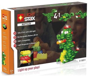 Τουβλάκια Reptiles 4 In 1 (Σετ 105 Τμχ) LS-S13011 Multi Light STAX