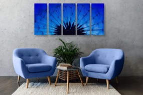 Εικόνα 5 τμημάτων μπλε πικραλίδα - 100x50