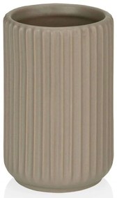 Ποτηροθήκη Stripe LBTAH-BA68153 Φ9x11cm Beige Andrea House κεραμικο