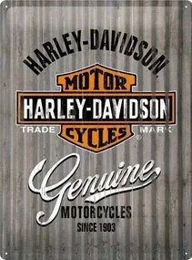 Μεταλλική πινακίδα Harley-Davidson - Genuine Motorcycles