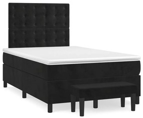 ΚΡΕΒΑΤΙ BOXSPRING ΜΕ ΣΤΡΩΜΑ ΜΑΥΡΟ 120X190 ΕΚ. ΒΕΛΟΥΔΙΝΟ 3270495