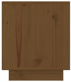 vidaXL Κομοδίνο Καφέ Μελί 40 x 34 x 40 εκ. από Μασίφ Ξύλο Πεύκου