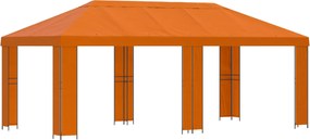 vidaXL Κήπος Γκαζebo 6 x 3 m Πορτοκαλί Πολυεστέρας και Χάλυβας 190