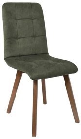 Καρέκλα Τραπεζαρίας NEW T-17 Fylliana Λαδί με Grey Oak πόδια 42x48x87εκ. 2αδα 42x48x87 εκ.