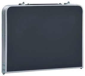 vidaXL Τραπέζι Κάμπινγκ Πτυσσόμενο Γκρι 60 x 40 εκ. Αλουμινίου