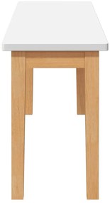 vidaXL Πάγκος  110 cm μασίφ ξύλο καουτσούκ