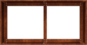 vidaXL Γλάστρα Κήπου Σκ rusty 80 x 40 x 40 cm