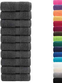 vidaXL Παντόφλες Premium SOLUND 10 τεμ. Ανθρακί 30x30 εκ. 600 γρ./μ²