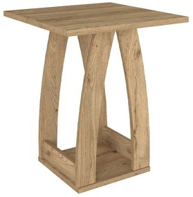 Τραπεζάκι βοηθητικό - Κομοδίνο Deros Megapap χρώμα sepet oak 45x45x56εκ.