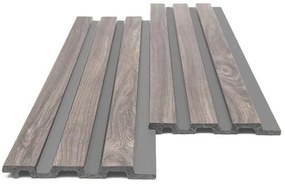 Ps Panel με 3d Πηχακια  Piano 00 Walnut  Dark Grey