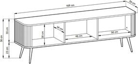 Έπιπλο τηλεόρασης Zoha-Leuko - 168.00Χ39.00Χ56.00cm