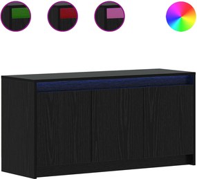 vidaXL Ντουλάπι TV 100 x 34 x 50 εκ Μαύρη Δρυς Επεξεργασμένο Ξύλο